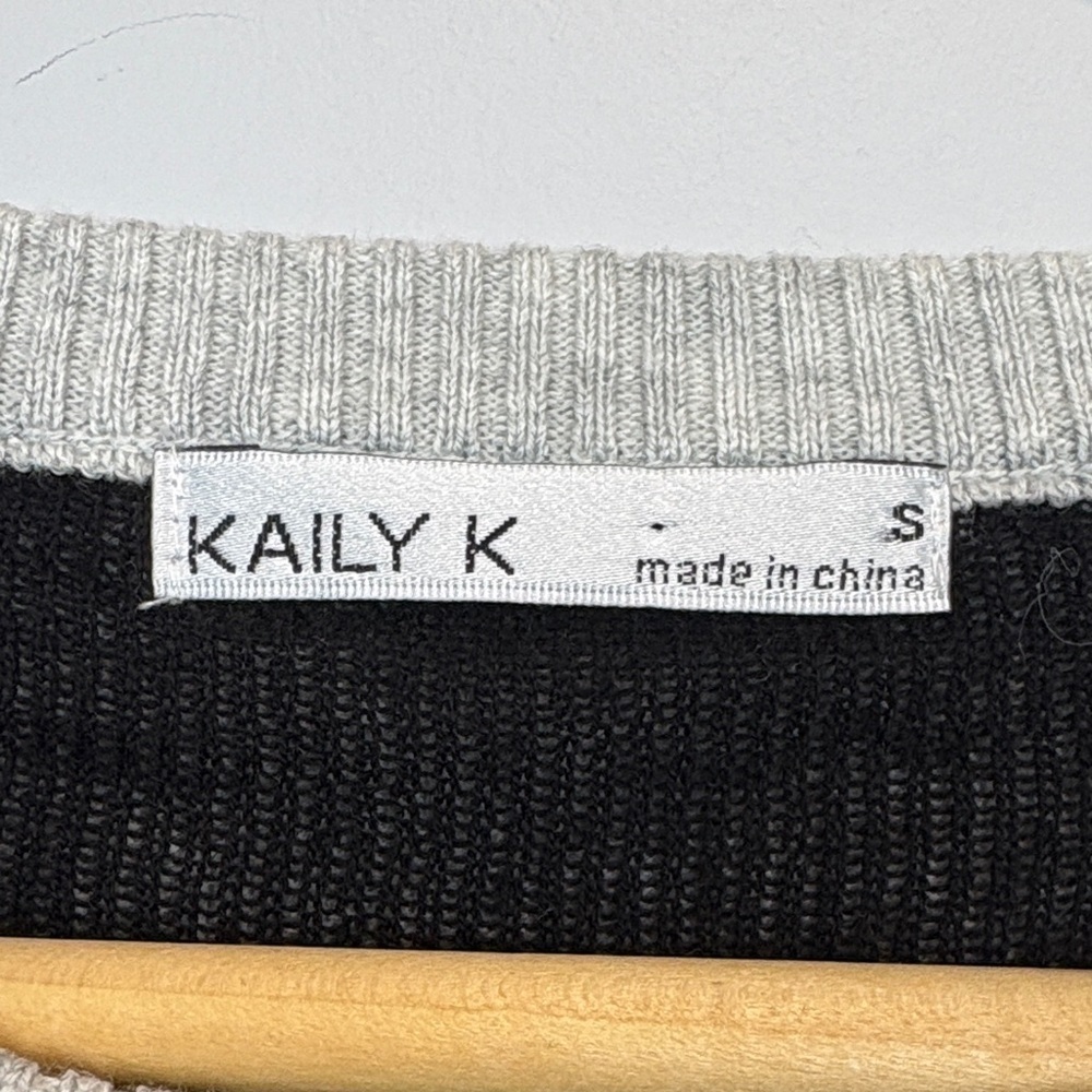 Kaily K Heart Print Knit Sweater | Playful Parisian Casual - Picture 6 of 10